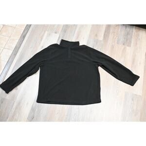 Starter Fleece Quarter Zip Pullover Men’s XL Black Lightweight Jacket